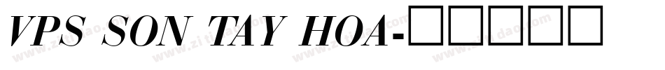 VPS Son Tay Hoa字体转换